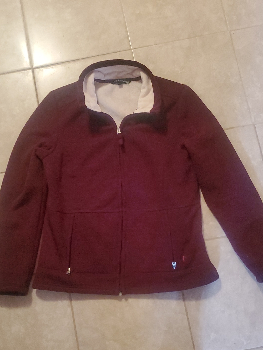 Lady Hathaway Women's Maroon  Jacket with Full Zip Super Soft lining